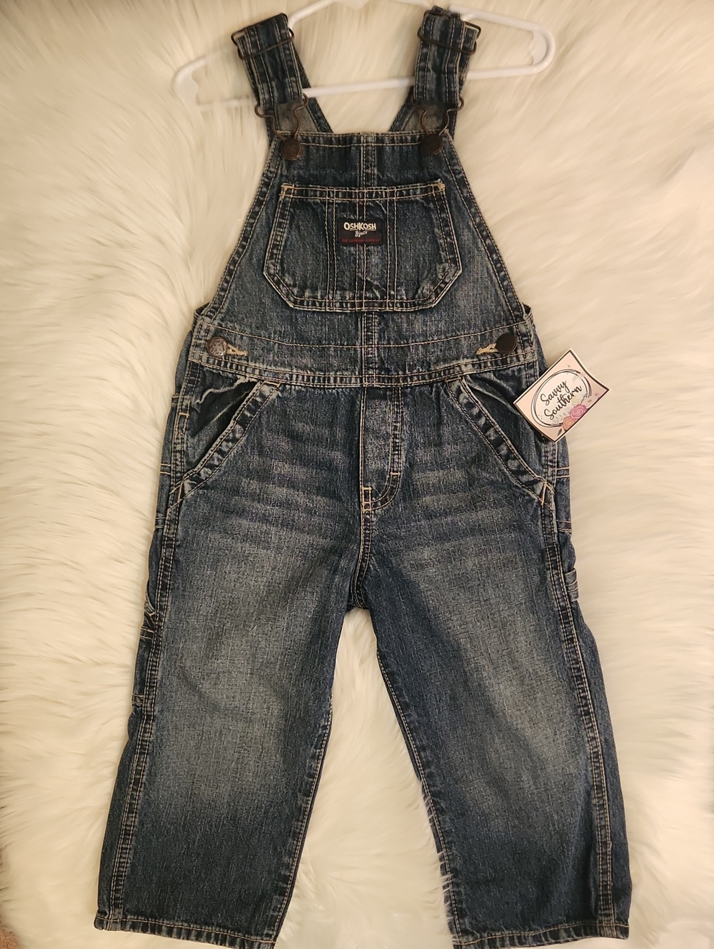 OshKosh B'gosh Dark Wash Denim Overalls -  Kids Size 2T